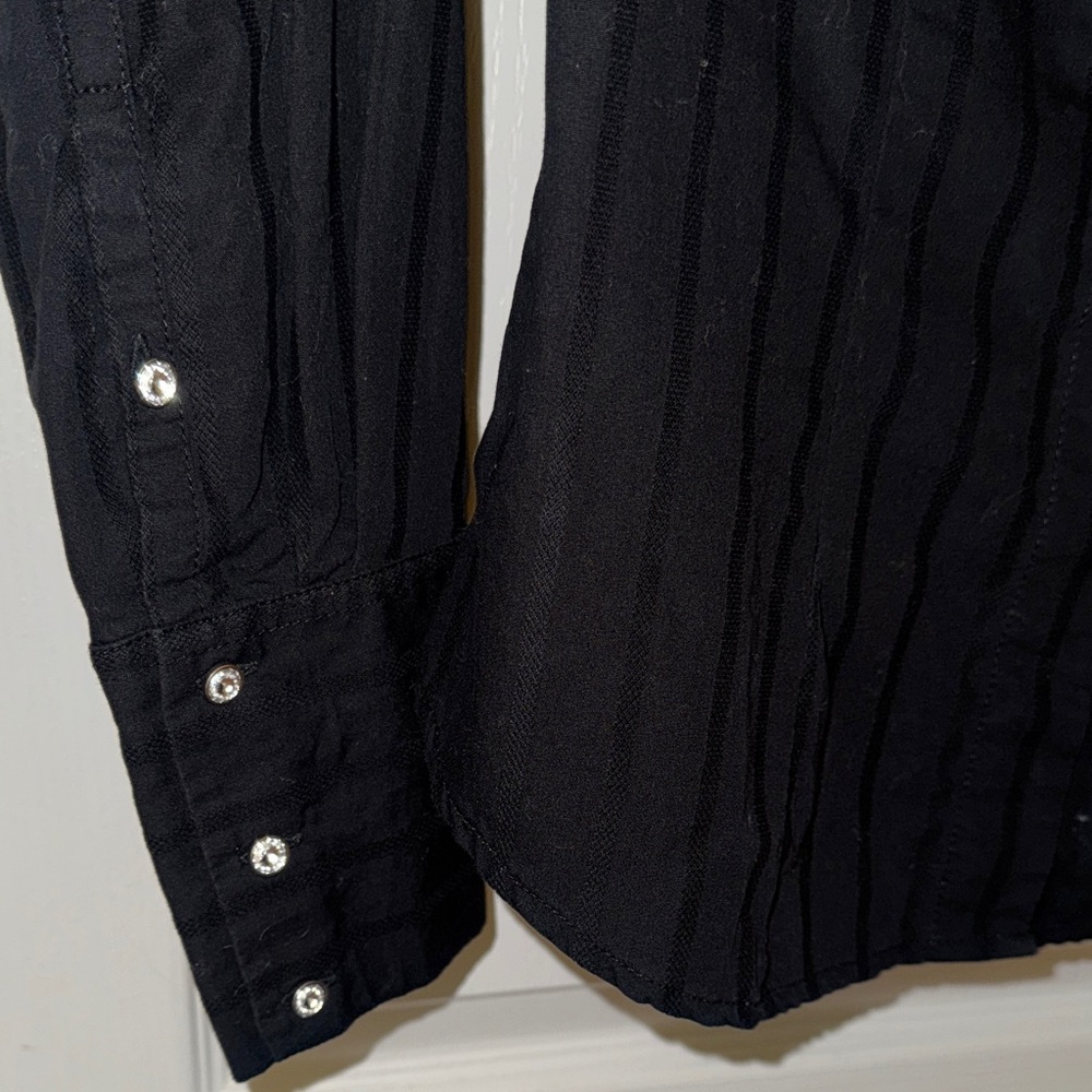 Express Black Button Down Shirt - image 5